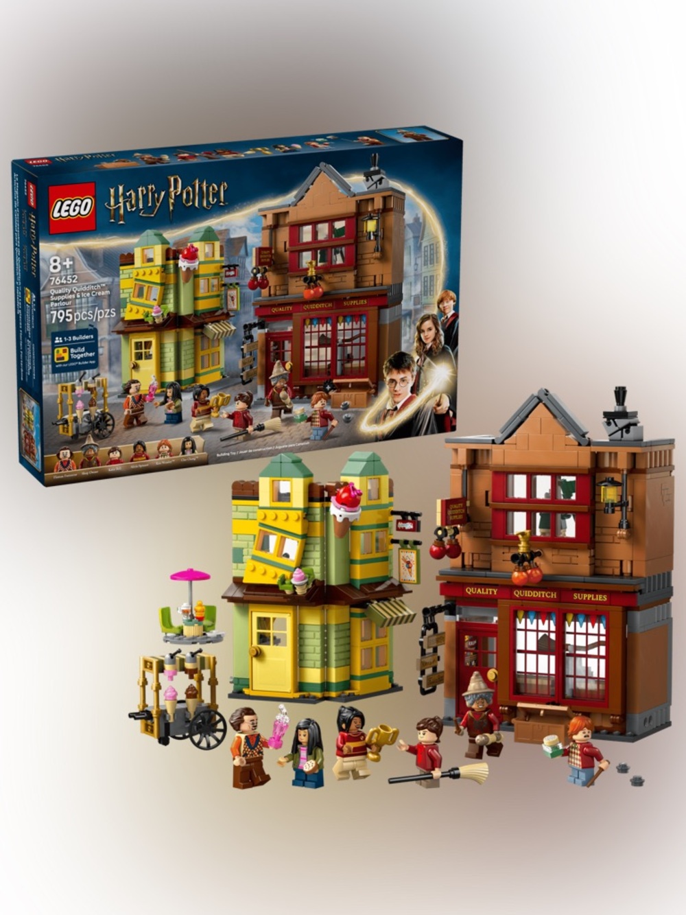 LEGO Harry Potter Quality Quidditch Supplies & Ice Cream Parlour – 795 Pieces